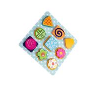 wueiooskj Ensemble de Jeu de Cuisine Cookies Pizza : stimule l'imagination des Enfants grâce à des Accessoires Cuisine factices. , Cookies , 22.5 x 22.5 cm