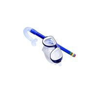 wueiooskj Ensemble de plongée avec Tuba pour Enfants de 3 à 7 Ans : pour Masque et Tuba avec Lunettes à Large de Idéal pour la plongée en apnée, Les Aventures Aquatiques, Bleu, 35 x 15 x 6 cm