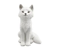 wueiooskj Figurine d'animal réaliste, représentation d'un léopard des neiges, idéal pour Un Anniversaire Une étude. Cadeau Parfait pour Un Anniversaire, Renard Arctique