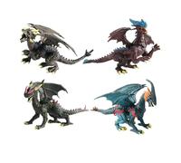 wueiooskj Figurine de Dragon maléfique réaliste avec Queue, Membres et tête articulés. Jouet Animal, modèle, Accessoire éducatif. Dragon maléfique réaliste, Animal Plus Vrai Que Nature.