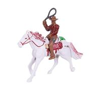 wueiooskj Figurines de Cowboys de l'Ouest, Jouets, équitation Miniature, décoration bac à Sable, Ensembles Jeu éducatifs pour Les Amateurs thème Western, Kits Miniatures, Figurines articulées,