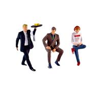 wueiooskj Figurines Miniatures peintes à la Main, à l'échelle 1/64, représentant des Personnages dans des décors naturels Uniques. Idéales pour décorer Un Bureau Une Table. Ces Figurines Peuvent