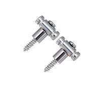 wueiooskj Guides de cordes de remplacement avec vis : préservent la sonorité la guitare, prolongent sa durée vie et offrent un soutien durable Pour aux guitares anciennes, Argent, Longueur 11 mm