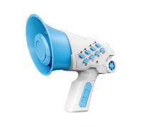 wueiooskj Haut-Parleur Jouet Portable avec Fonction de Modification de la Voix pour captiver Les Enfants Pendant Leurs Jeux. pour Micro et changeur Voix Inclus. Idée Cadeau , Bleu , 10 x 7 x 12.5 cm