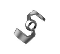 wueiooskj Jouet cinétique défiant la gravité, Ornement pour Bureau Cadeau, Gyroscope Flottant, Boule Noire argentée, Boule Gris Argent, 2.56 x 1.57 Pouces