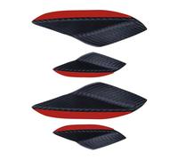 wueiooskj Kit de 4 ailerons de pare-chocs et arrière pour voiture : embellit le véhicule tout en le protégeant. Autocollants décoratifs pour carrosserie, diffuseurs et, Motif en fibre de carbone