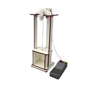 wueiooskj Le kit de Construction de maquettes d'ascenseur DIY Inspire la pensée créative, Une expérience d'apprentissage Pratique et Amusante pour Les Enfants âgés 8, 9, 10, 11 et 12 Ans. Kit