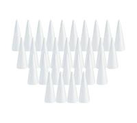 wueiooskj Moules en polystyrène pour Loisirs créatifs : décorations de gâteaux, cônes en Mousse pour des projets de Bricolage variés, Gnomes Faits Main, décorations de, Blanc, 150 mm