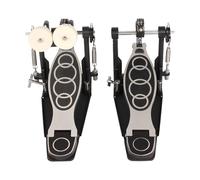 wueiooskj Pédale double grosse caisse de précision antidérapante pour batteurs rock, réglable avec une base solide et un verrouillage à ressort offrant une meilleure robustesse et plus grande