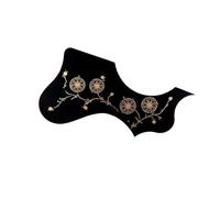 wueiooskj Plaque de anti-rayures pour médiator de guitare, motif floral élégant, offrant une maximale contre les rayures. Installation facile.