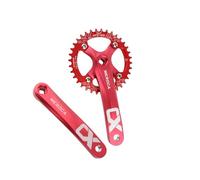 wueiooskj Plateau de 53 Dents avec manivelle de 170 mm, Compatible avec Les vélos 8/9/10/11 Vitesses. Léger, entraxe 104 mm. Longueur manivelle : 170 Plateau pour vélo Route Pliable, entraxe