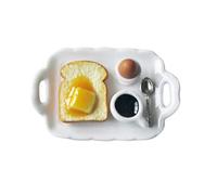 wueiooskj Plateau de Petit-déjeuner pour Maison de poupée 1/6, décoration Maison poupée, Cadeaux d'anniversaire pour Enfants, Beurre