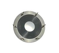 wueiooskj Poêle de Tente avec Housse, Chauffage de Camping extérieur, Joint de Tuyau en Silicone, Ventilation pour Bateaux et cabanes, solin de Toit pour cabanes et Bateaux, Noir, 18 cm