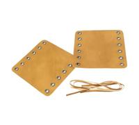 wueiooskj Poignées de Guidon de Moto fonctionnelles avec Sangle, Installation Facile, Confort Optimal grâce à Leur revêtement en Cuir PU, idéales pour Les Longs trajets, Jaune, 115 x 110 mm