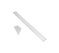 wueiooskj Règle de mesure pour manche de guitare, outil de mesure de hauteur de cordes avec encoche et bord droit, indispensable pour la réparation de guitares.