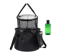 wueiooskj Seau pliable avec poignée, bassine multifonctionnelle pour le camping, la pêche et les activités de plein air, grande capacité. Ce seau pliable offre une grande capacité et une