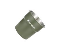 wueiooskj Tasse en Acier Inoxydable, Portable et légère, idéale pour Le café, Le thé, l'eau, Barbecue Les Voyages. Blanc, Vert, 8x8cm