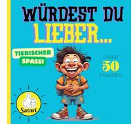 "Würdest du lieber..." tierischer Spass: Über 50 "Würdest du lieber..." Fragen zum Thema Tiere. Ob im Zoo oder auf grosser Safaritour, dieses Buch bringt die Tierwelt zu euch nach Hause.
