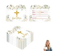 WUERKIYA Cartes d'invitation pour la Sainte-Cène - Carte cadeau à remplir, Bon pour à remplir, Parfait pour Tous Les Événements, Invitation à la première communion