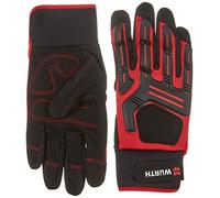 Würth 0899400749 Gant mécanique Pro-TG.9, Rouge/Noir, Taille 9