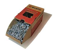 Würth ASSY 4 CSMP Lot de 100 vis pour panneaux d'aggloméré, 6 x 120 mm, en acier galvanisé, passivé bleu, filetage partiel, tête fraisée, RW 20