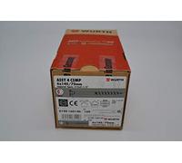 Würth Assy 4 CSMP Lot de 100 vis pour panneaux d'aggloméré 6 x 140 mm, acier galvanisé, filetage partiel, tête fraisée RW 40