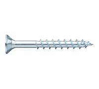 Würth ASSY 4 CSMP Lot de 500 vis pour panneaux d'aggloméré, 4 x 40 mm, en acier galvanisé, passivé bleu, filetage partiel, tête fraisée, RW 20
