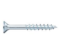 Würth ASSY 4 CSMP RW 20 Lot de 100 vis pour aggloméré 5 x 80 mm Acier galvanisé passivé bleu Filetage partiel Tête fraisée