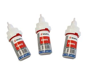 Würth Klebfix Colle Secondaire 3 x 20 g pour Métal, Plastique et Caoutchouc