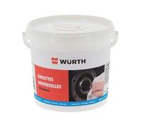 Würth Lingettes Nettoyantes Universelles, Boîte de 150. Jetables et imprégnées.