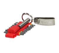 Wuerth Lot de 16 embouts avec clip de ceinture en métal | Porte-embouts et 16 embouts de vissage (rouge)