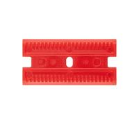 Würth Lot de 50 lames de grattoir en plastique - Lames de rechange pour grattoir à verre pour enlever les étiquettes, les autocollants, les résidus de colle sur les surfaces délicates