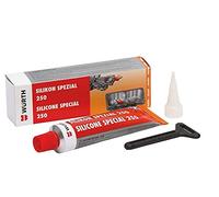 Würth Mastic silicone spécial 250 - Couleur : rouge - Tube de 70 ml