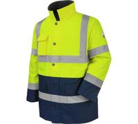 WüRTH MODYF Parka de travail haute-visibilité LUMEN jaune/marine - Taille XL