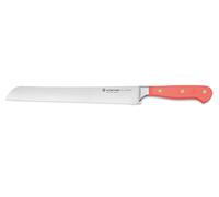 WÜSTHOF Classic Couteau à pain 23 cm avec double ondulation de précision, Coral Peach (orange)