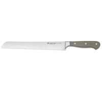 WÜSTHOF Classic Couteau à pain 23 cm avec double ondulation de précision, Velvet Oyster (gris)