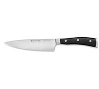 WÜSTHOF Classic Ikon, Couteau de Chef, 16cm, Noir/Argent, 1030330116