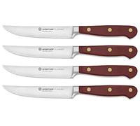 WÜSTHOF Classic Set de couteau à steak avec 4 couteaux, 12 cm, Tasty Sumac (rouge foncé)