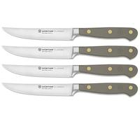WÜSTHOF Classic Set de couteau à steak avec 4 couteaux, 12 cm, Velvet Oyster (gris)