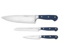 Wüsthof Classic Set de couteaux avec 3 couteaux de cuisine, Wild Blueberry (Bleu)