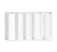 WUFANC 2-Pack Range Couverts pour Tiroir, Rangement Couverts Tiroir Cuisine Extensible,profondeur 27 cm, extensible jusqu'à 45,5 cm, Range-couverts Amovible,Organisateur Couverts pour Couverts