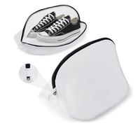 WUFANC 2 Pièces Sacs à Laver des Chaussures - Sacs de Lavage pour Baskets avec Fermeture Éclair, Design en Maille, Réutilisables - Idéaux pour Laver des Chaussures ou un Stockage Quotidien