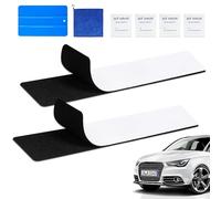 WUFANC 2X Support Plaque D'Immatriculation Adhésif Invisible, Porte Plaque Immatriculation sans Cadre, Fixation Sécurisée et Durable Montage Facile, pour Tous Les Véhicules Standard