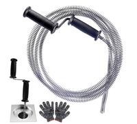 WUFANC Furet Deboucheur Canalisation, Furet Deboucheur Ø 13 mm x 5 m, Deboucheur WC Pour Les Blocages Tenaces, Furet Plomberie Tuyaux Pour Canalisations De Toilettes, D'évier Et De Baignoire