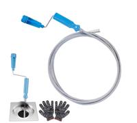 WUFANC Furet Deboucheur Canalisation, Furet Deboucheur Ø 6 mm x 1.5 m, Deboucheur WC Pour Les Blocages Tenaces, Furet Plomberie Tuyaux Pour Canalisations De Toilettes, D'évier Et De Baignoire