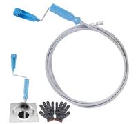 WUFANC Furet Deboucheur Canalisation, Furet Deboucheur Ø 6 mm x 5 m, Deboucheur WC Pour Les Blocages Tenaces, Furet Plomberie Tuyaux Pour Canalisations De Toilettes, D'évier Et De Baignoire