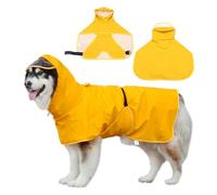 WUFANC Impermeable Chien pour Chiens avec Capuche Transparente - Manteau Chien Imperméable, Convient Aux pour Petits, Moyens et Grands Chiens (5XL)