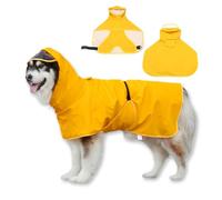 WUFANC Impermeable Chien pour Chiens avec Capuche Transparente - Manteau Chien Imperméable, Convient Aux pour Petits, Moyens et Grands Chiens (3XL)