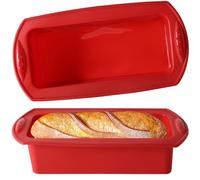 WUFANC Lot de 2 moules à pain en silicone antiadhésifs, boîte en silicone, moules à pain rectangulaires pour pain fait maison, gâteaux, pain de viande, brownies - 27,5 x 21,5 x 6,5 cm