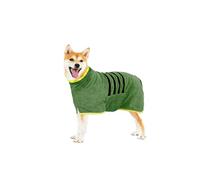 WUFANC Peignoir pour Chien en Microfibre, Ultra Absorbant et à séchage Rapide, avec Fermeture et Bande thermorétractable réglable pour Chiens Grands, Moyens et Petits
